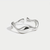 Eloura™ Silver Wave Ring