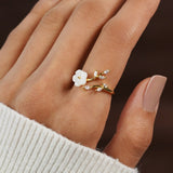 Eloura™ White Flower Ring
